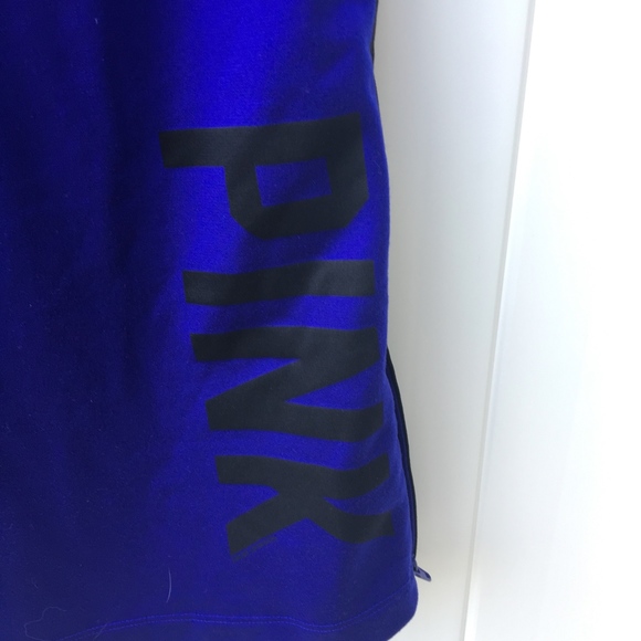 PINK Victoria Secret Royal Blue/Black Track Pants - Picture 3 of 8